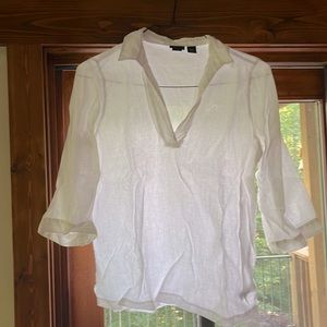 TAHARI linen top XL